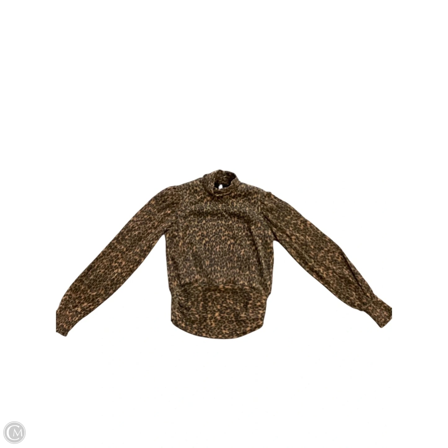 Blouse Long Sleeve By Bailey 44 In Animal Print, Size: S