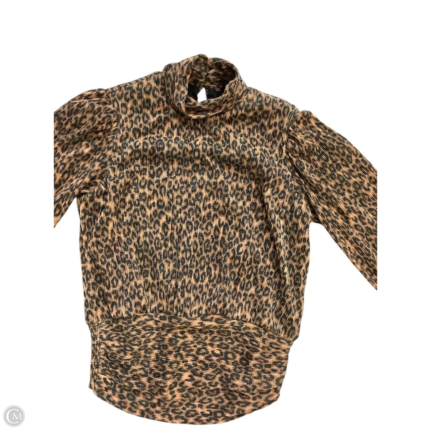 Blouse Long Sleeve By Bailey 44 In Animal Print, Size: S