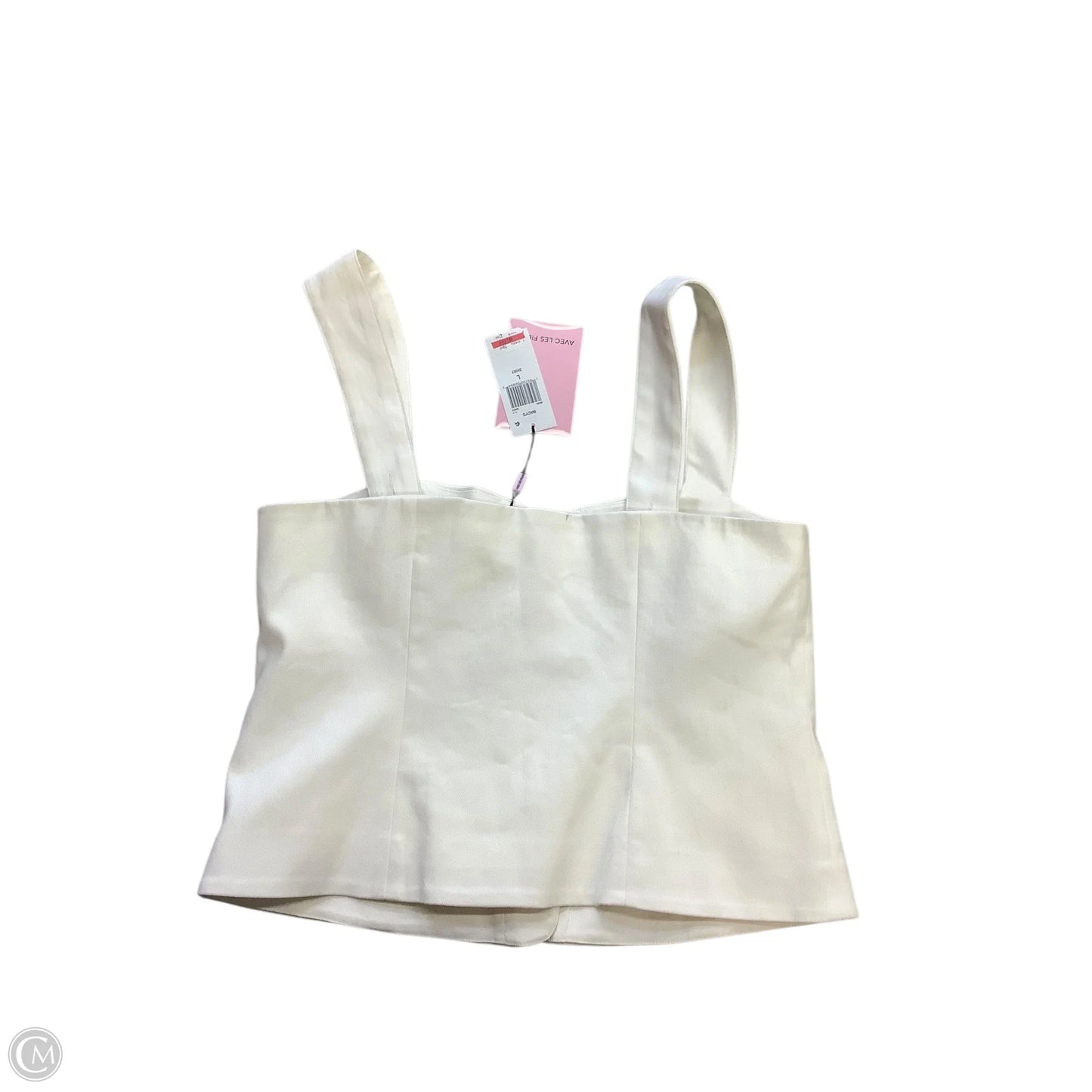 Blouse Sleeveless By Avec Les Filles In Cream, Size: L