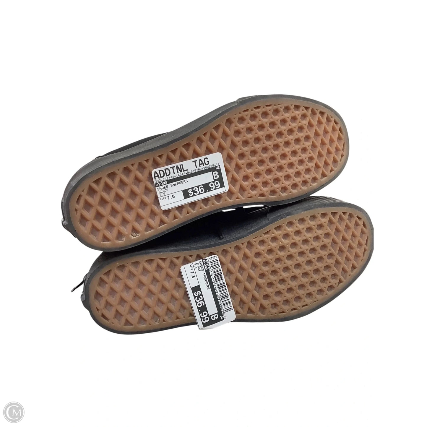 Shoes Sneakers By Vans In Black, Size: 7.5