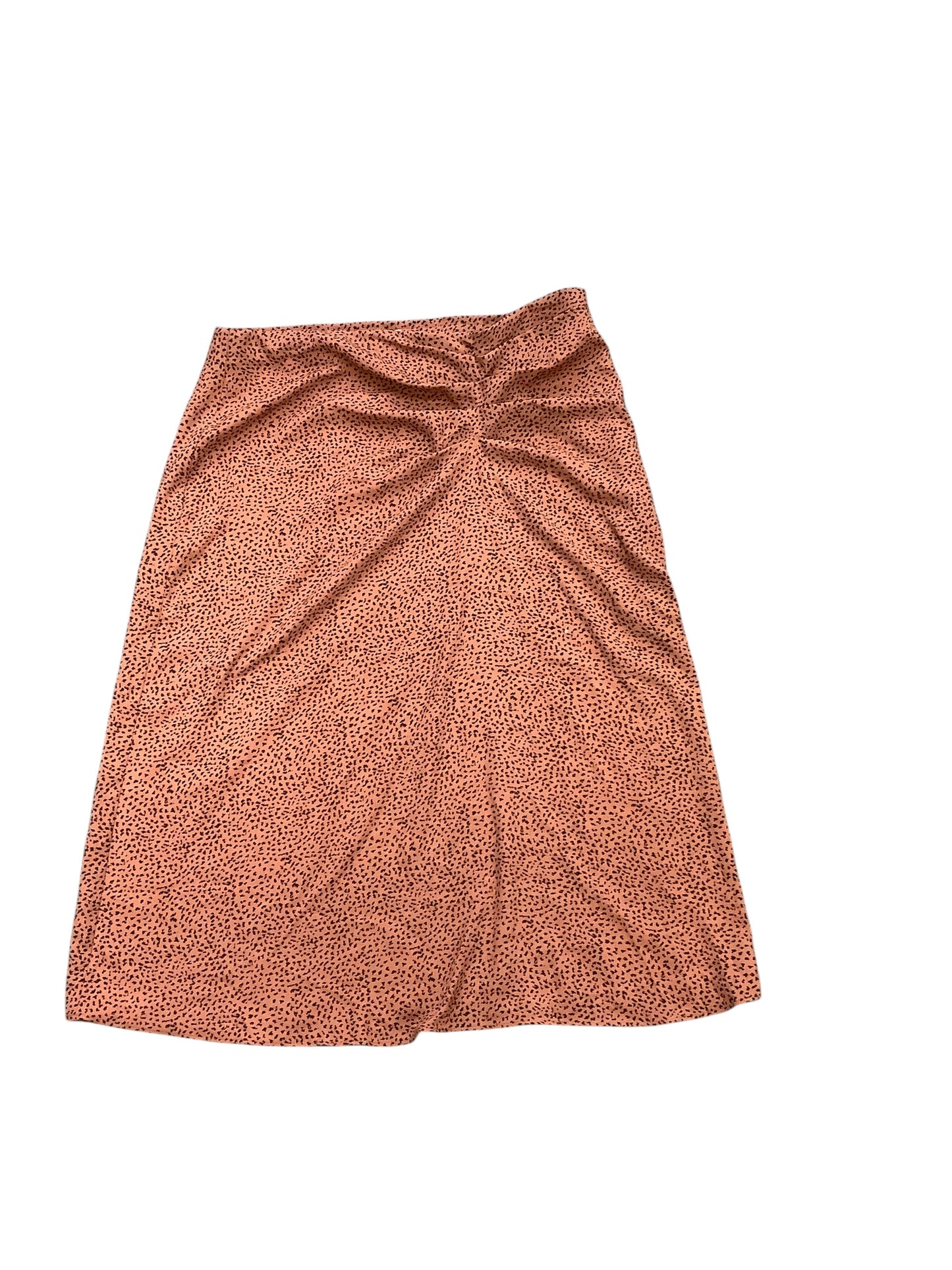 Skirt Midi By Nine West Apparel In Black & Brown, Size: L