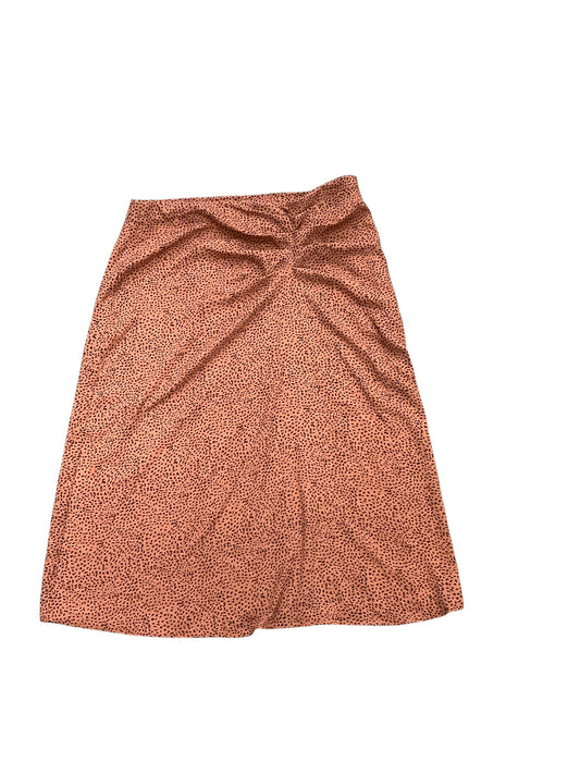 Skirt Midi By Nine West Apparel In Black & Brown, Size: L