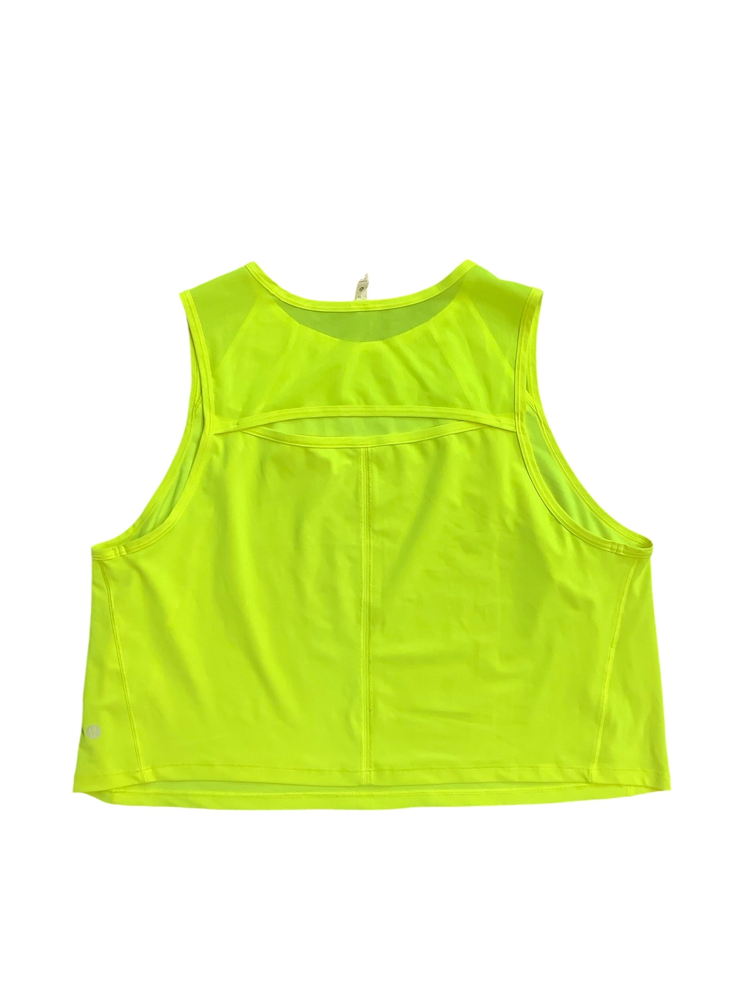 Athletic Tank Top By Lululemon In Yellow, Size: 16