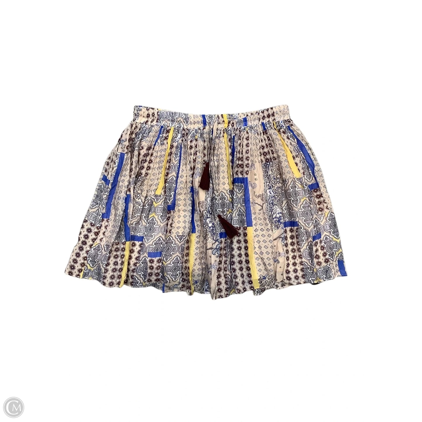 Skort By Easel In Blue & Brown, Size: L