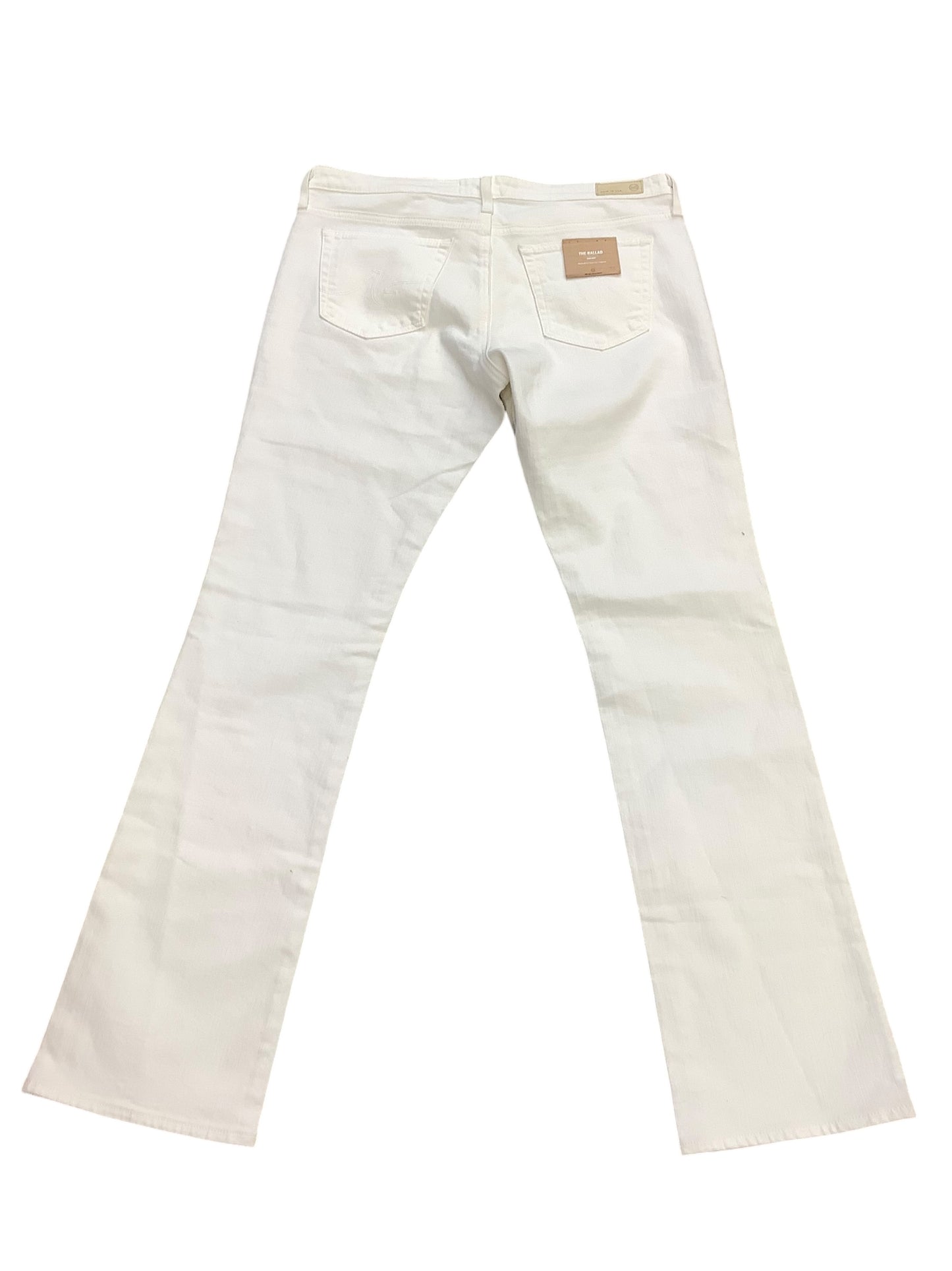 Jeans Boot Cut By Adriano Goldschmied In White Denim, Size: 14