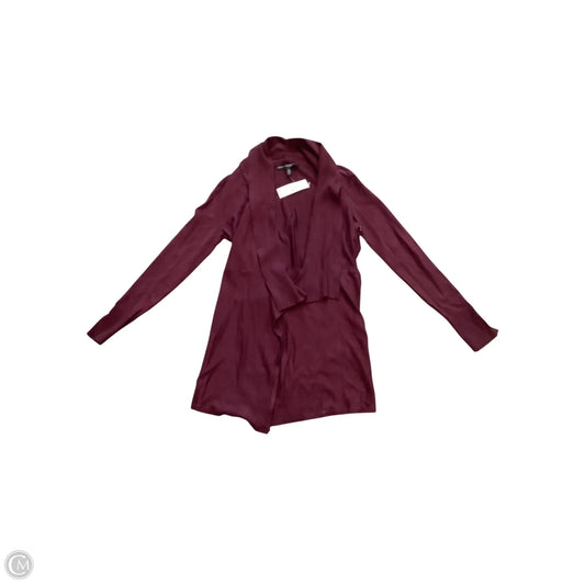 Sweater Cardigan By White House Black Market In Maroon, Size: Xs