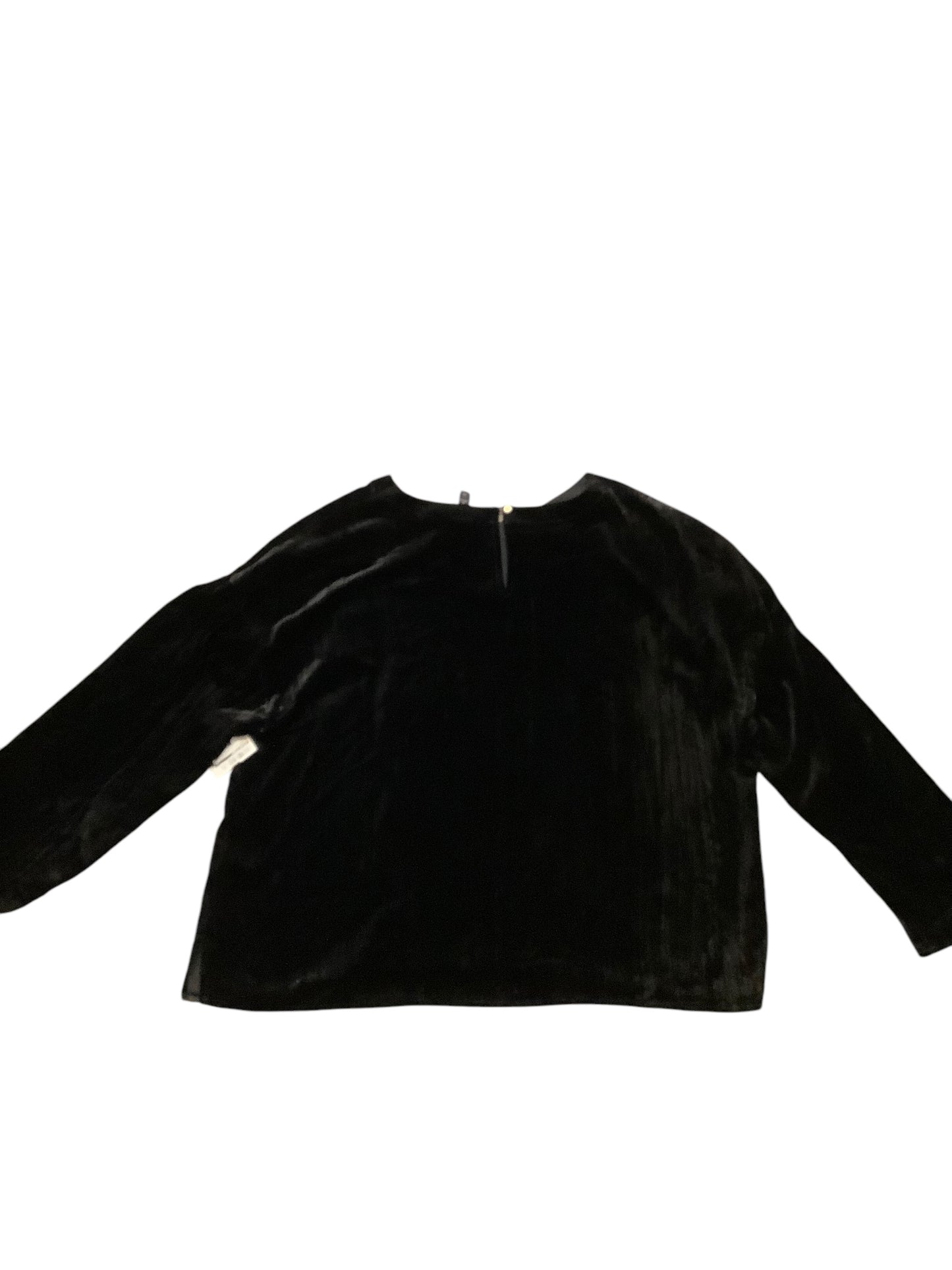 Blouse Long Sleeve By Eileen Fisher In Black, Size: L