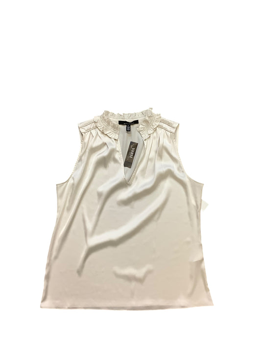 Blouse Sleeveless By White House Black Market In Cream, Size: L