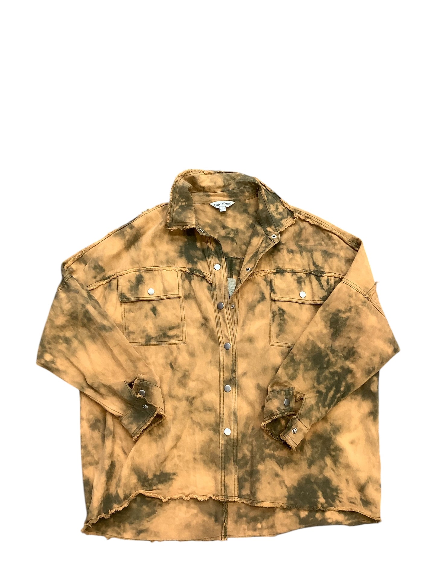 Jacket Shirt By Davi & Dani In Yellow, Size: M