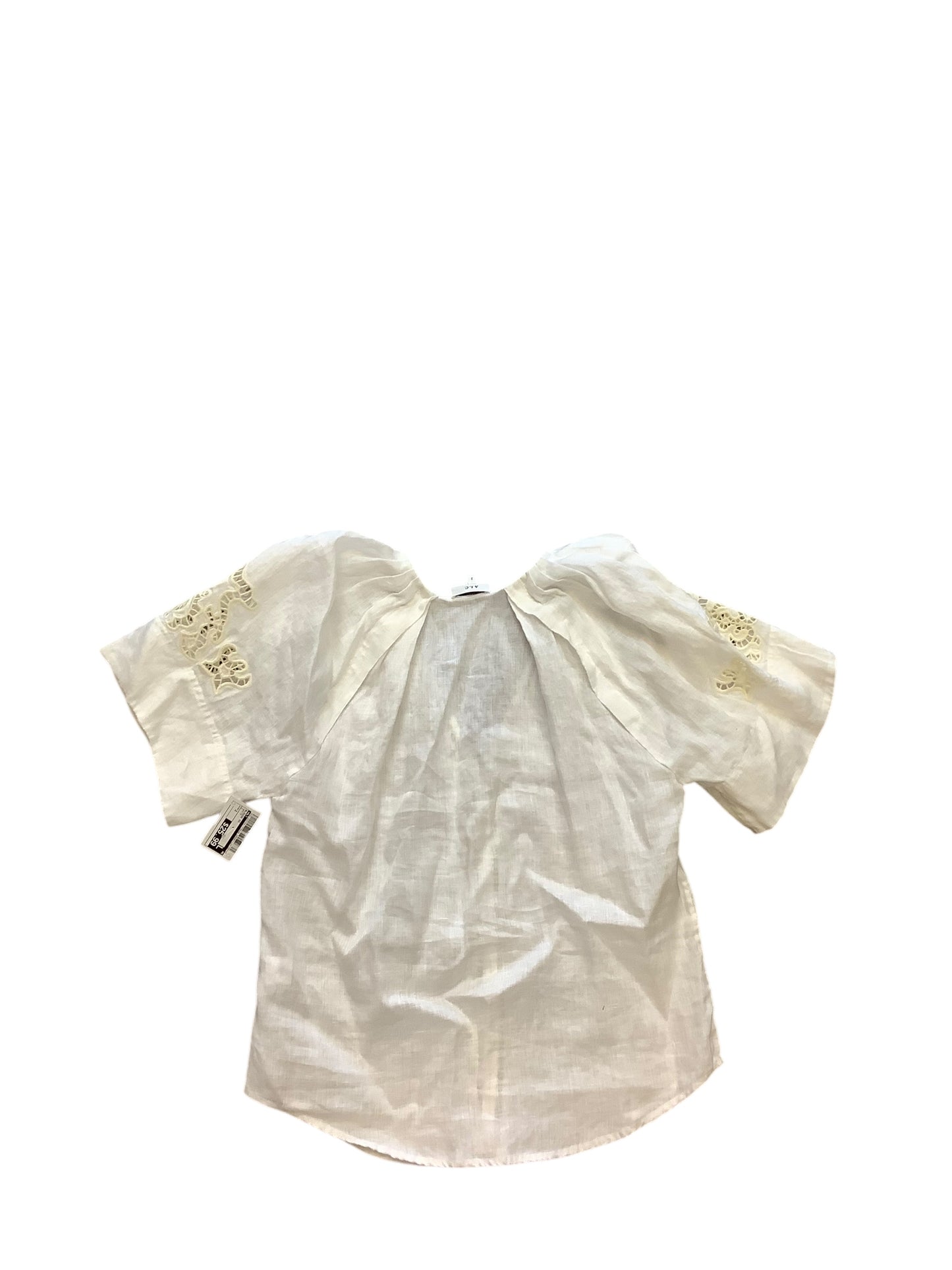 Blouse Short Sleeve By Alc In White, Size: 2