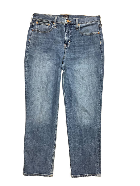 Jeans Straight By J. Crew In Blue Denim, Size: 6