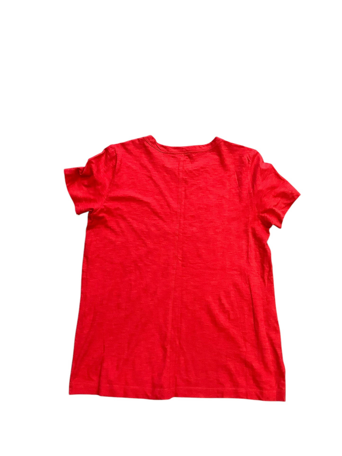 Top Short Sleeve Basic By Loft In Red, Size: M