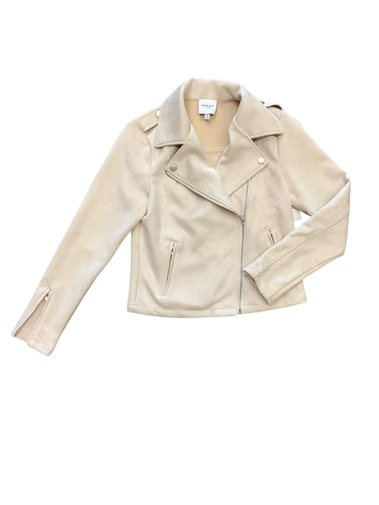 Jacket Moto By Gilli In Cream, Size: S