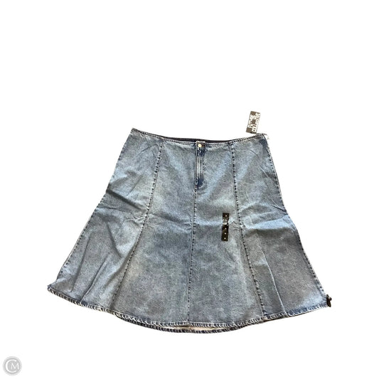 Skirt Midi By Target-designer In Blue Denim, Size: 26