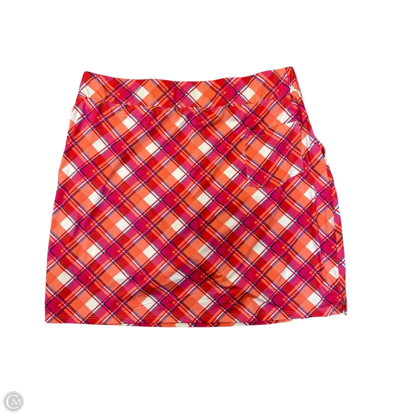 Athletic Skort By Clothes Mentor In Orange & Pink, Size: M