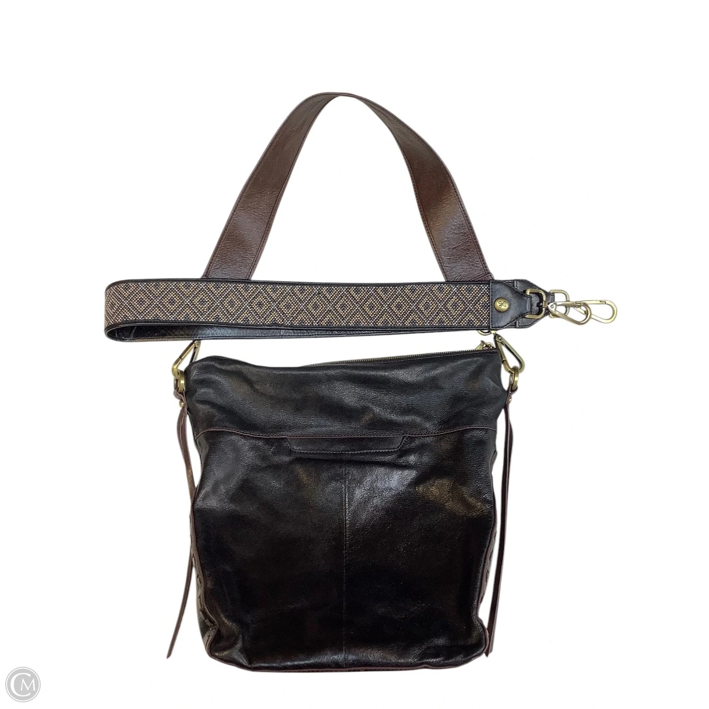 Handbag Leather By Hobo Intl, Size: Large