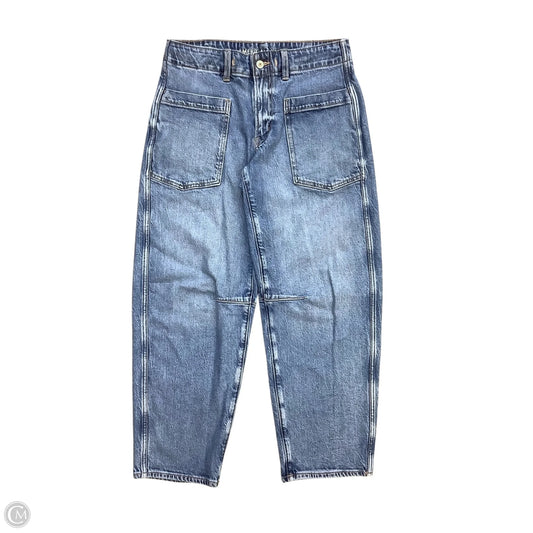 Jeans Wide Leg By American Eagle In Blue Denim, Size: 2