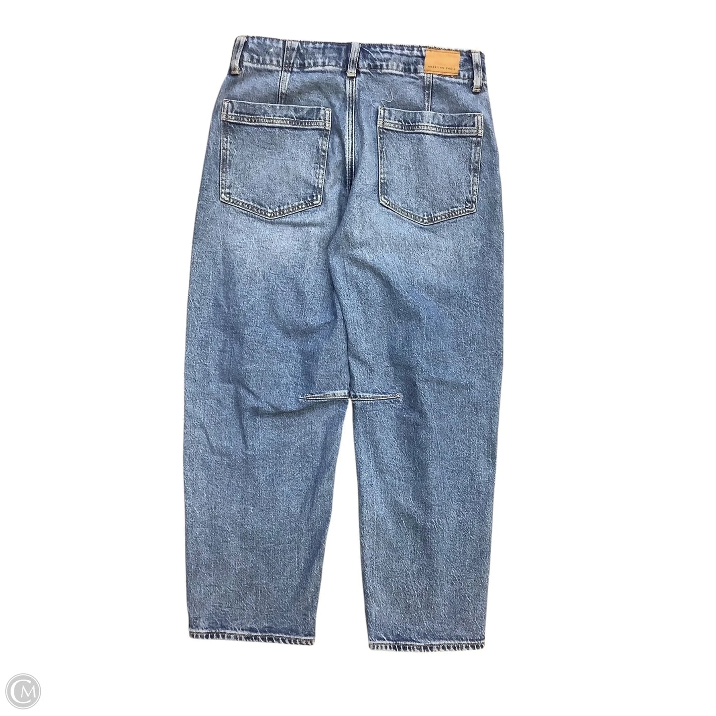 Jeans Wide Leg By American Eagle In Blue Denim, Size: 2