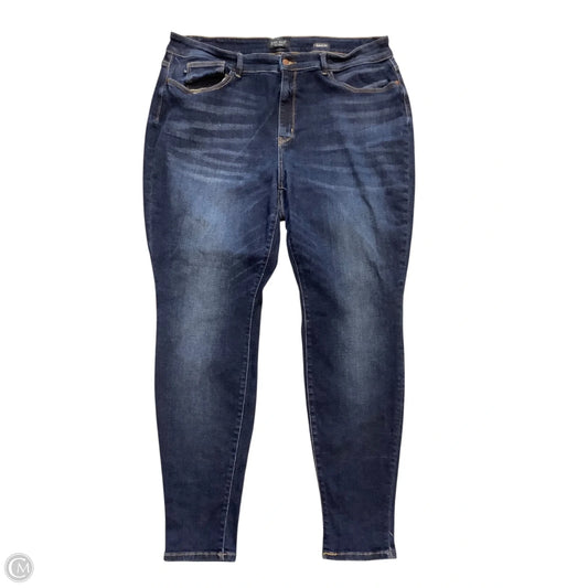 Jeans Skinny By Judy Blue In Blue Denim, Size: 22W