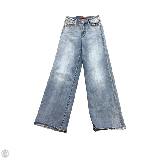 Jeans Wide Leg By Judy Blue In Blue Denim, Size: 3 (26)
