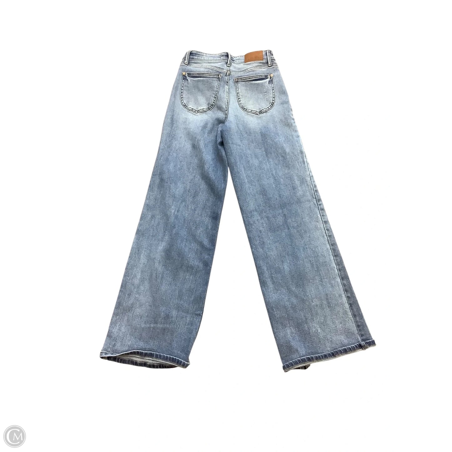 Jeans Wide Leg By Judy Blue In Blue Denim, Size: 3 (26)
