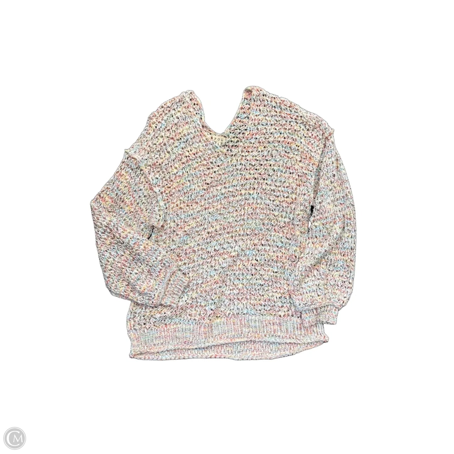 Sweater By Pol In Rainbow Print, Size: L