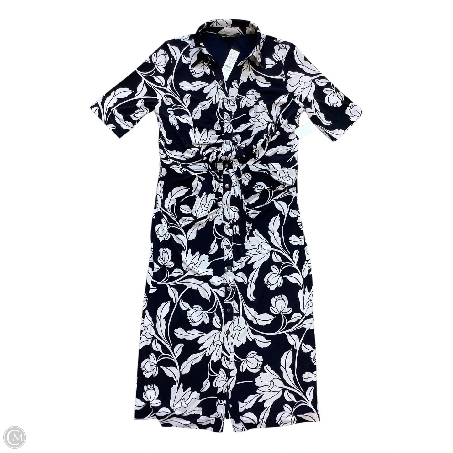 Dress Work By White House Black Market In Blue & White, Size: 12