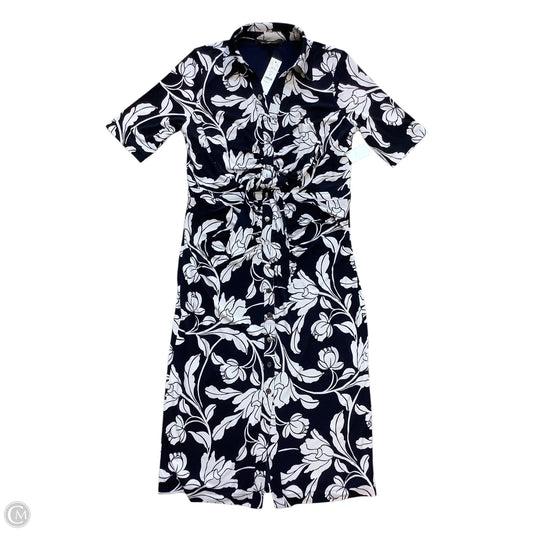 Dress Work By White House Black Market In Blue & White, Size: 12