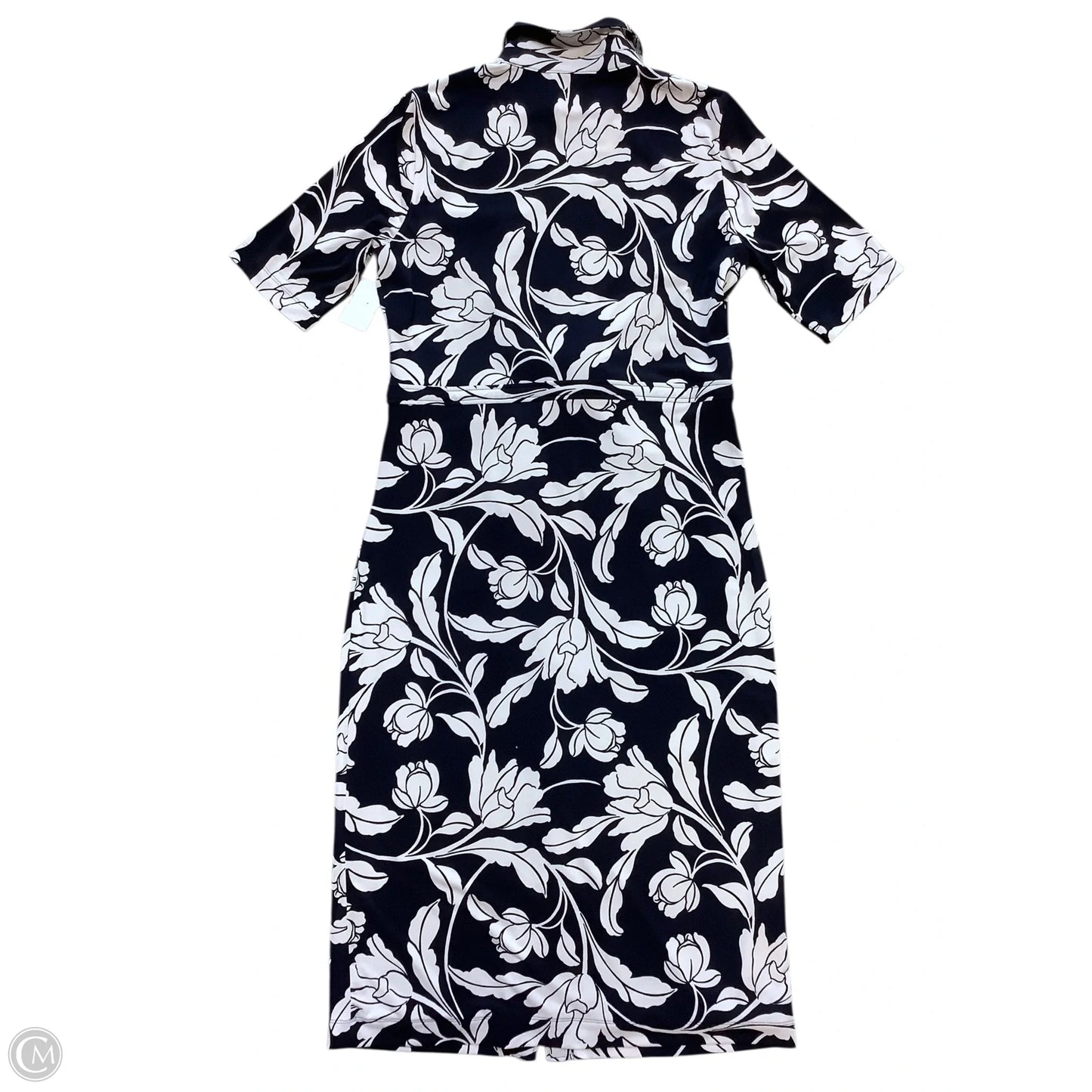 Dress Work By White House Black Market In Blue & White, Size: 12