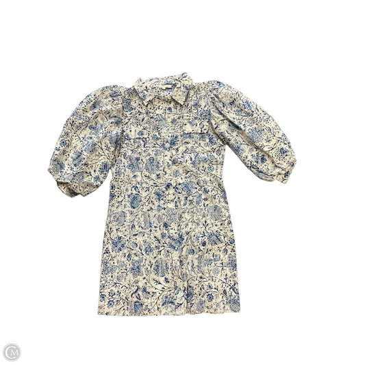 Dress Casual Short By Cma In Blue & White, Size: S