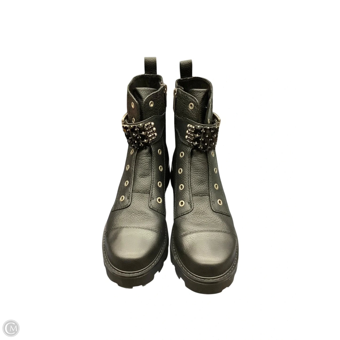 Boots Designer By Karl Lagerfeld In Black, Size: 11