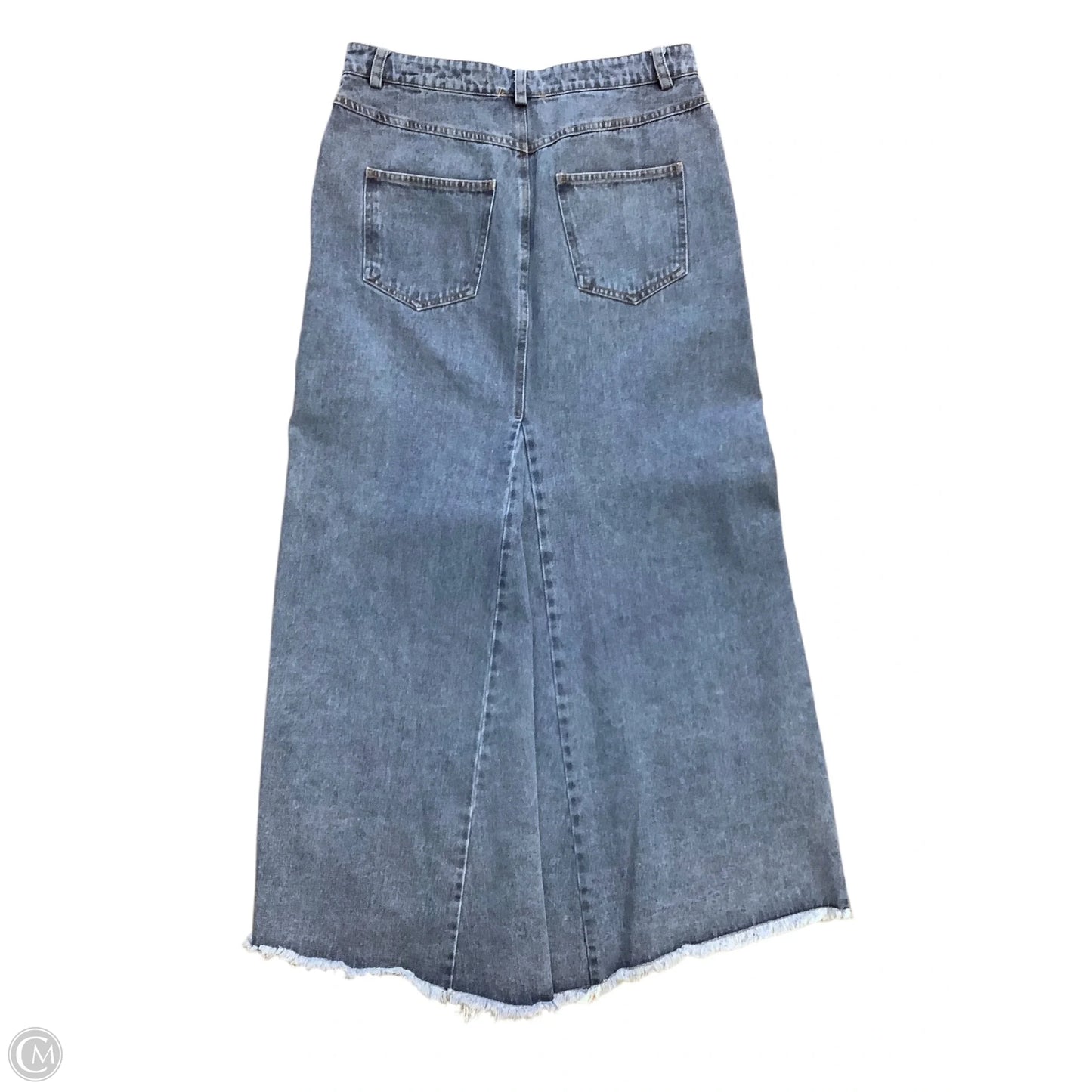 Skirt Maxi By Moon River In Blue Denim, Size: L