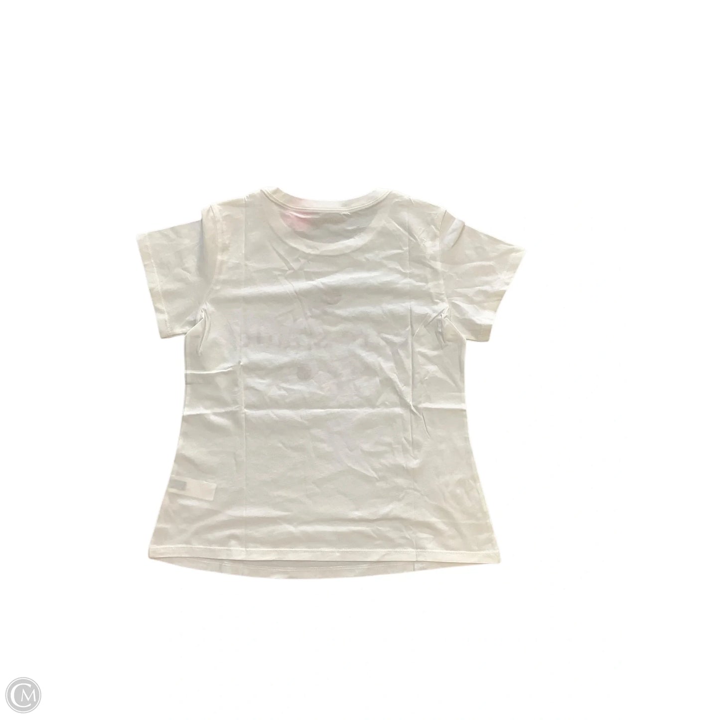 Top Short Sleeve Designer By Kate Spade In White, Size: M