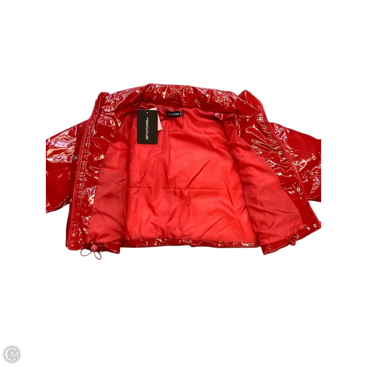 Coat Parka By Pretty Little Thing In Red, Size: M