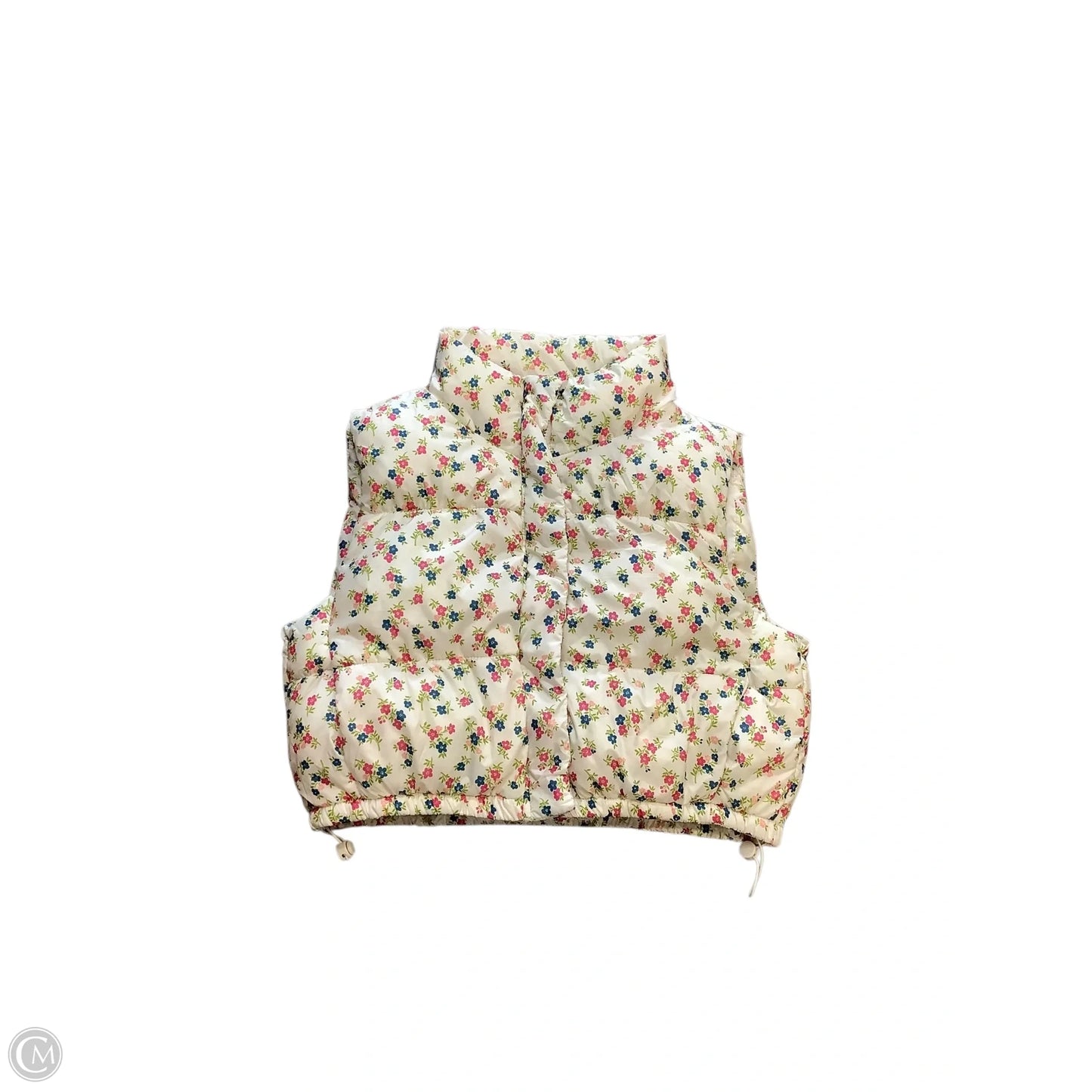 Vest Puffer & Quilted By Clothes Mentor In White, Size: L