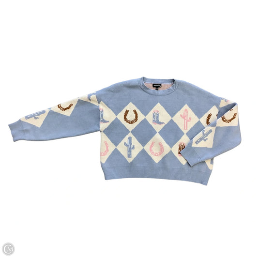 Sweater By Originality In Blue, Size: M