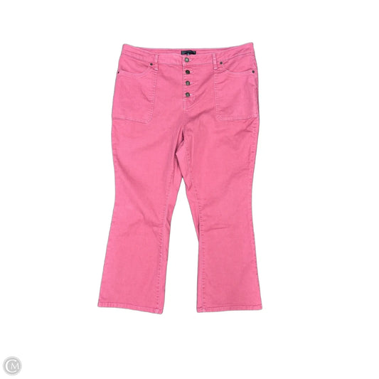 Jeans Boot Cut By Daily Thread In Pink Denim, Size: 20