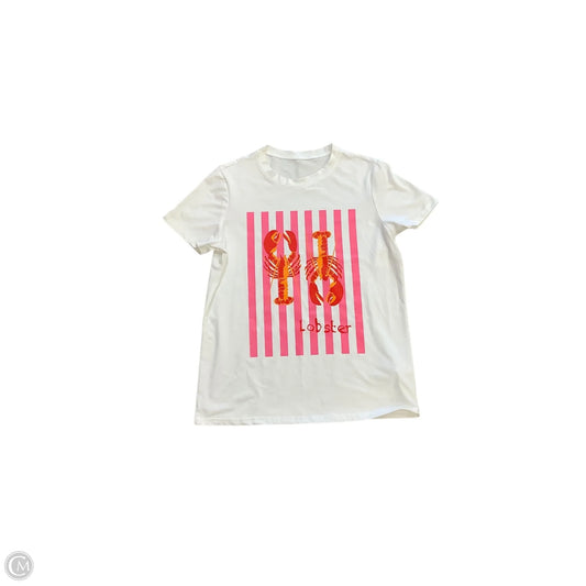 Top Short Sleeve By Clothes Mentor In White, Size: S