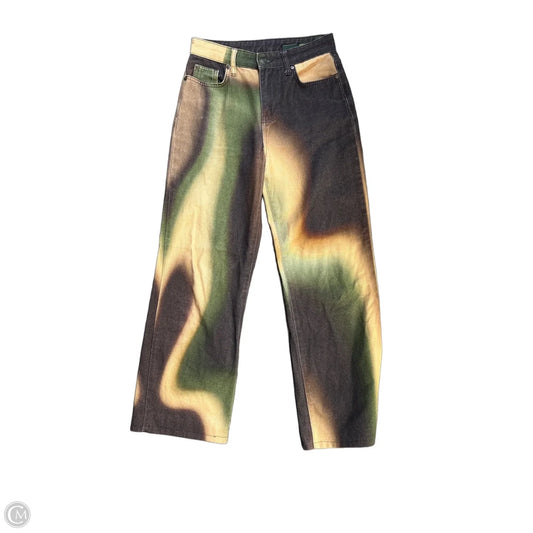 Jeans Wide Leg By Clothes Mentor In Multi-colored, Size: 4