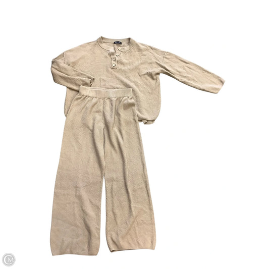 Pants Set 2pc By Clothes Mentor In Beige, Size: M