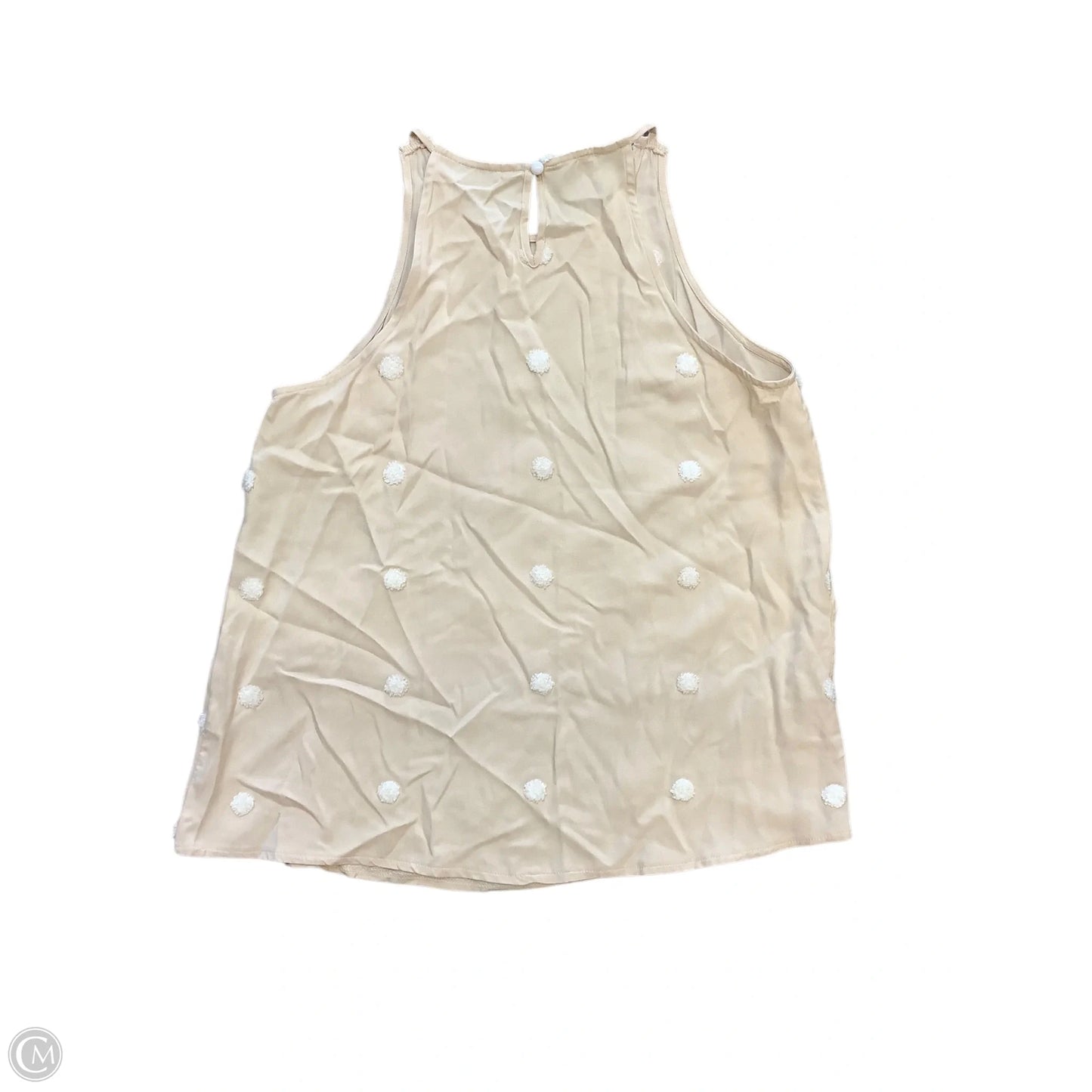 Top Sleeveless By Cmc In Beige, Size: M