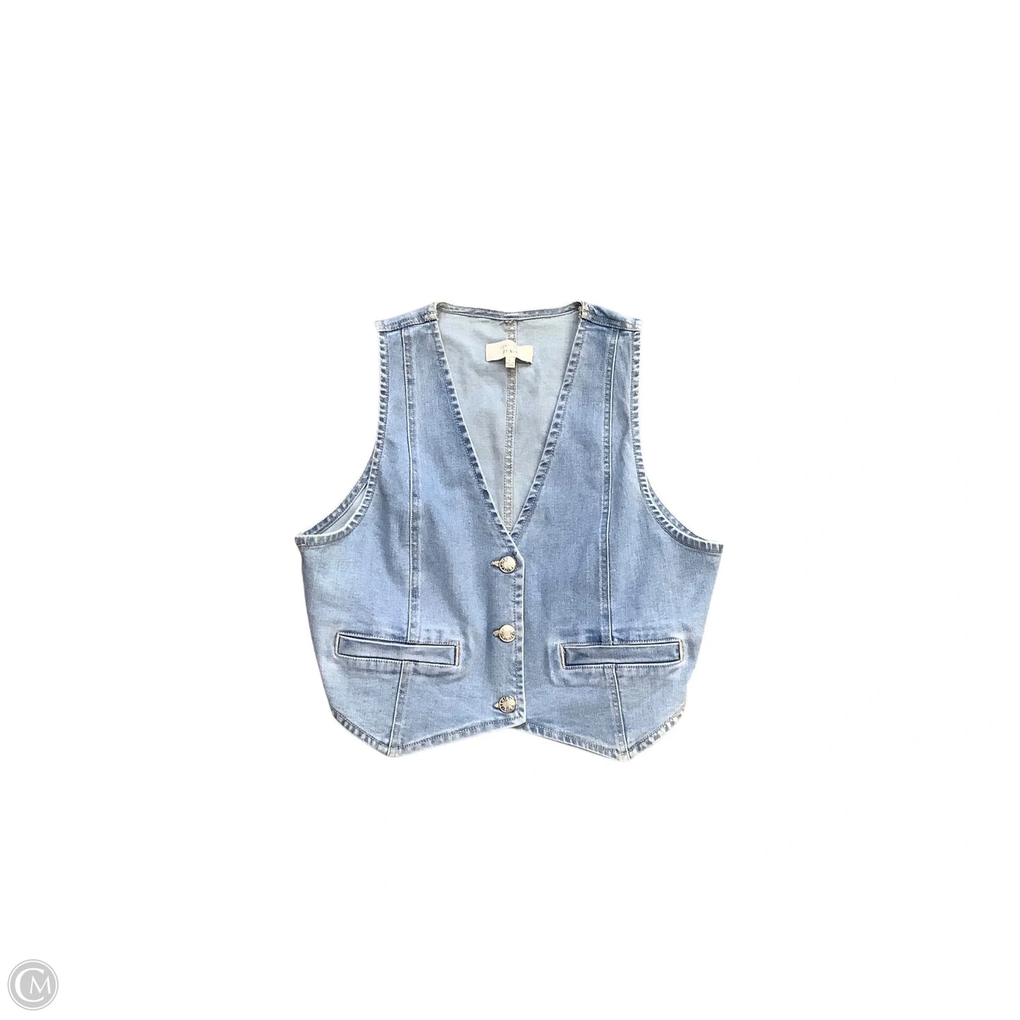 Vest Other By Love Tree In Blue Denim, Size: L