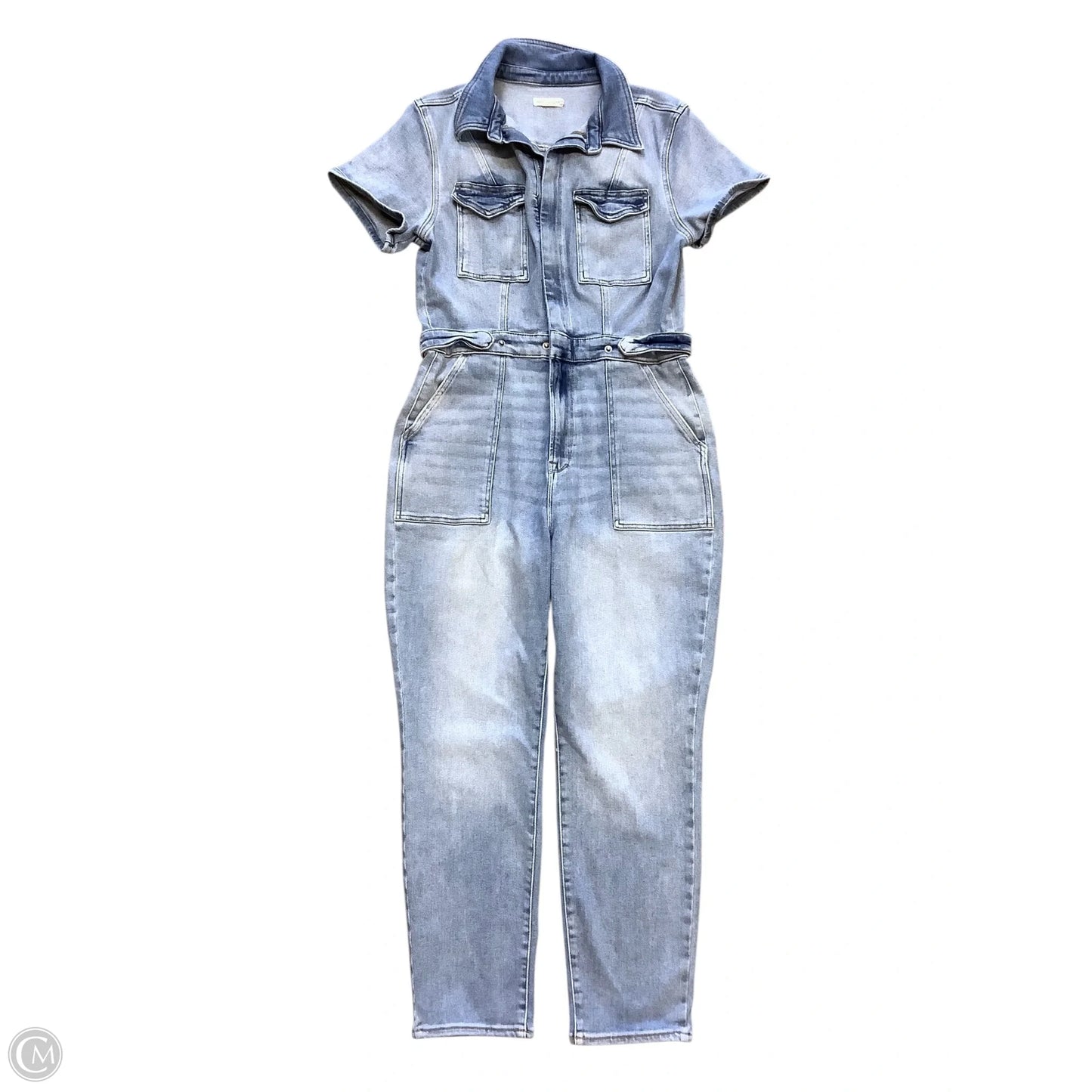 Jumpsuit By Good American In Blue Denim, Size: Xl