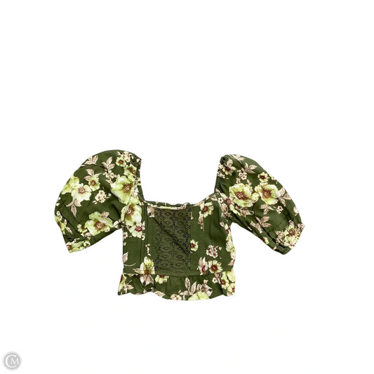Blouse 3/4 Sleeve By Band Of Gypsies In Green, Size: S