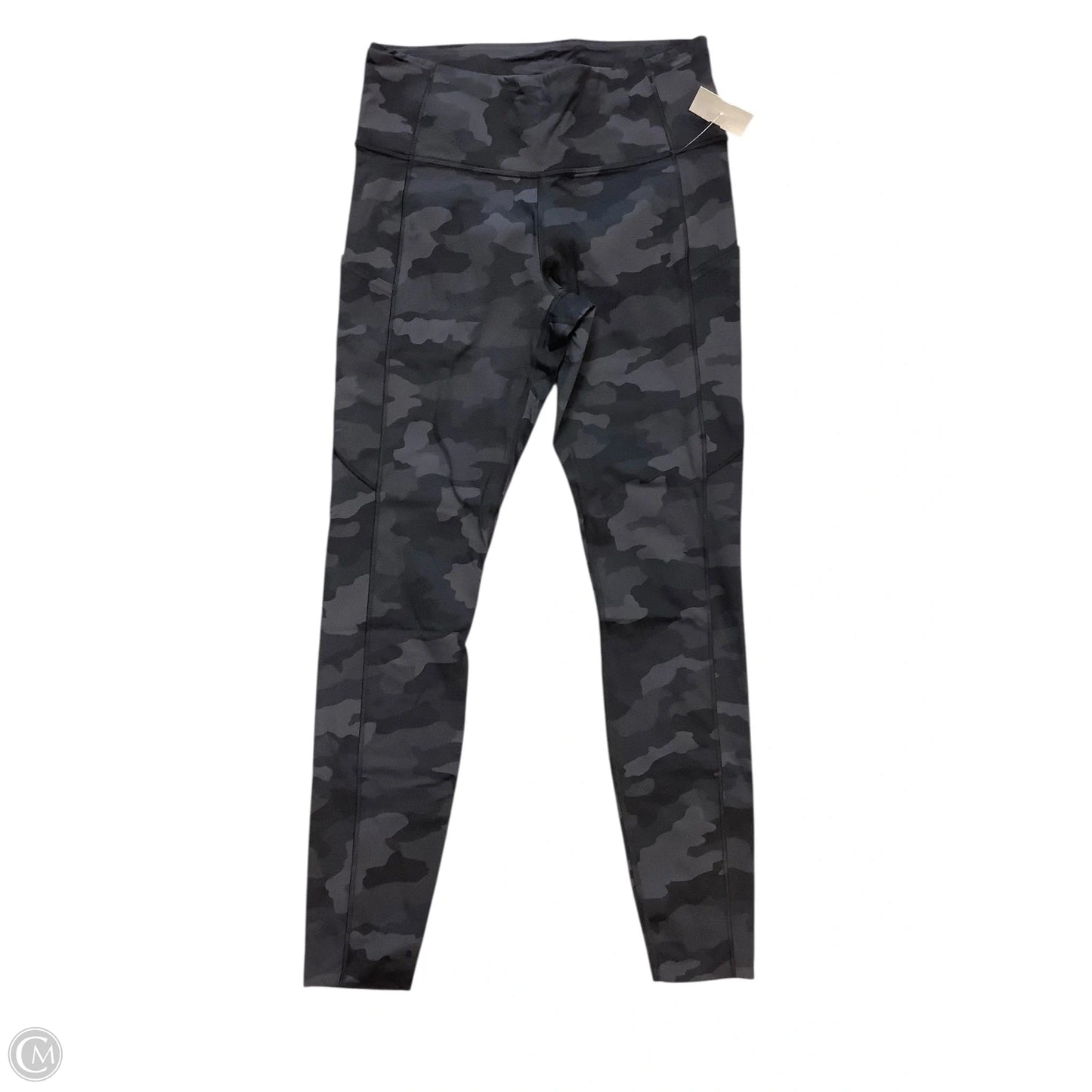 Athletic Leggings By Lululemon In Black & Grey, Size: 10
