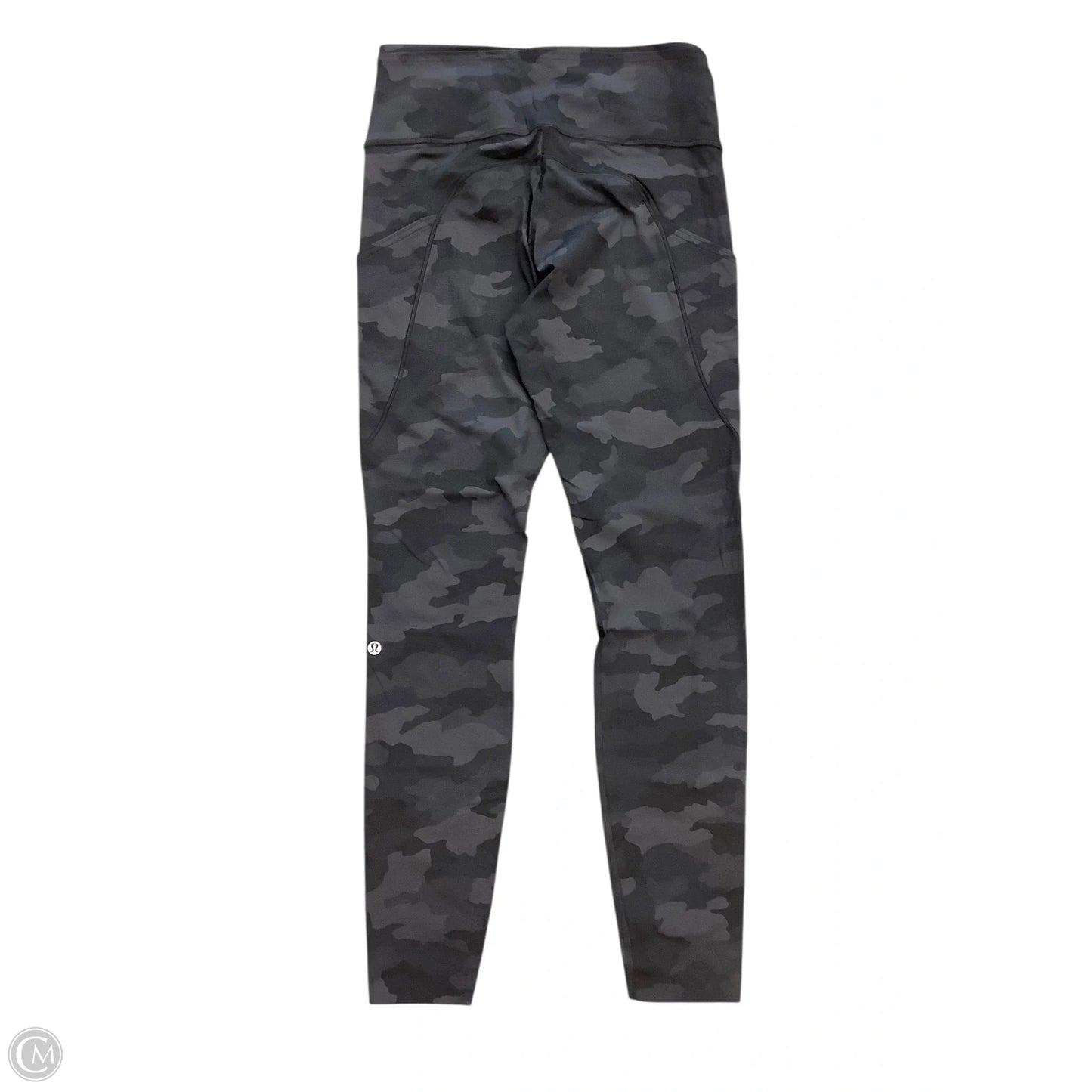 Athletic Leggings By Lululemon In Black & Grey, Size: 10