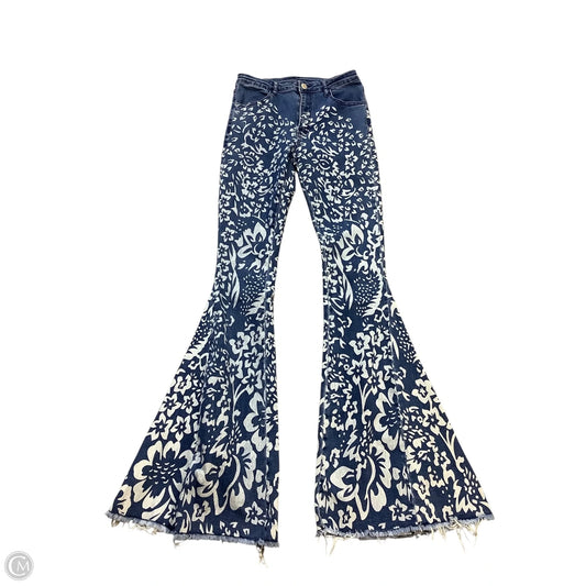 Jeans Flared By Cmc In Blue Denim, Size: M