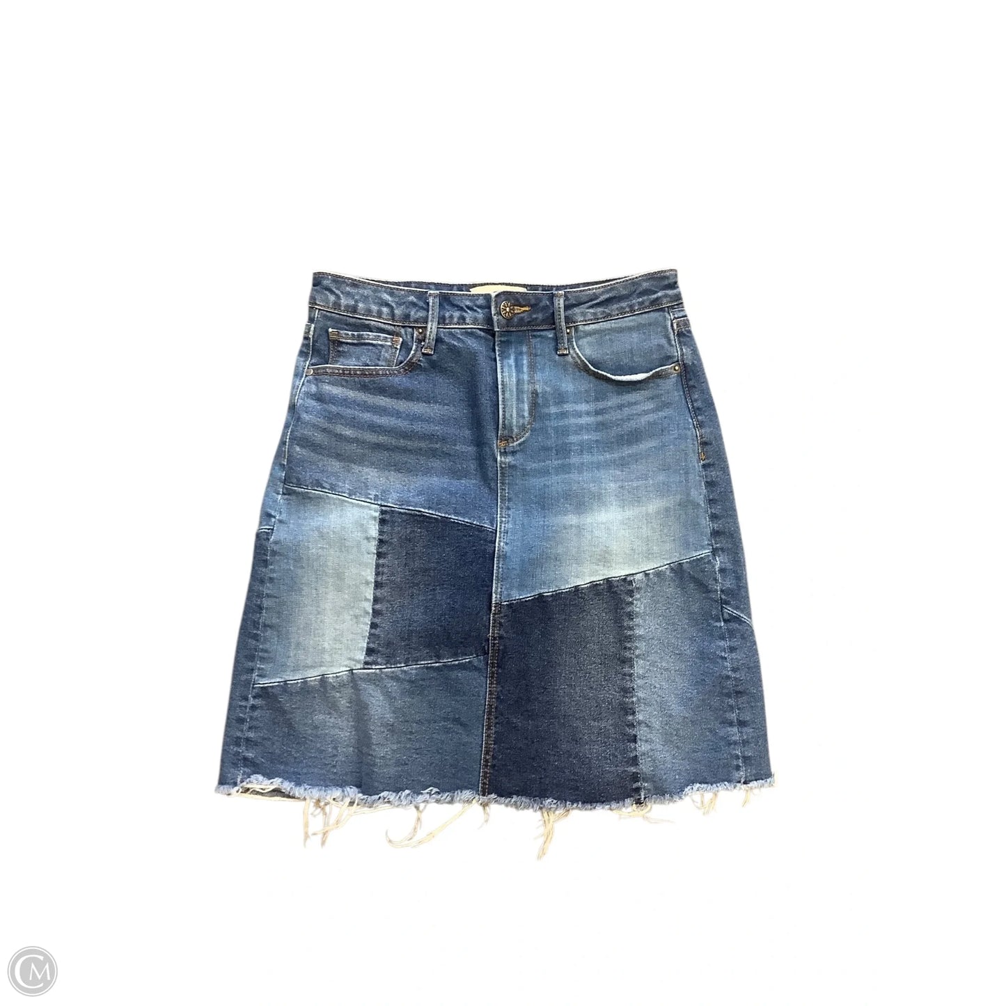 Skirt Mini & Short By Driftwood In Blue Denim, Size: 4