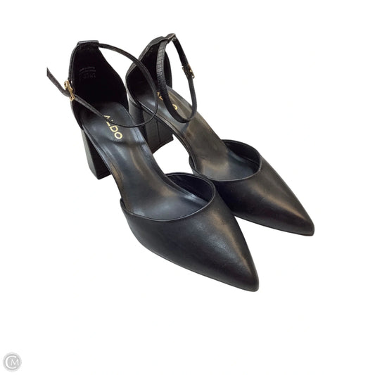 Shoes Heels Block By Aldo In Black, Size: 8