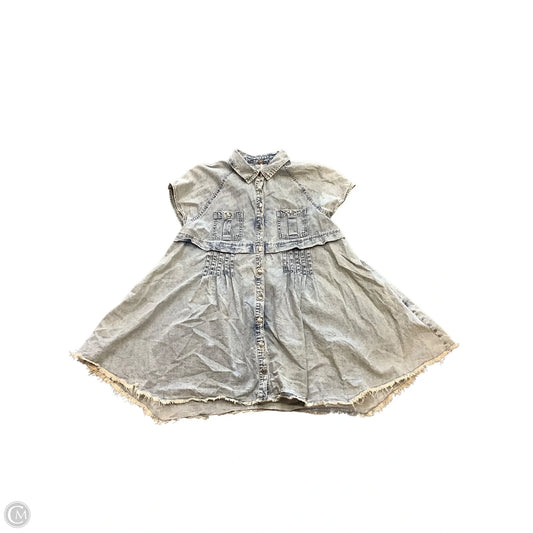 Dress Casual Short By Free People In Blue Denim, Size: S